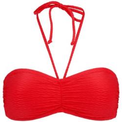 Damella Olivia Textured Padded Bikini Bra Röd nylon 44 Dam