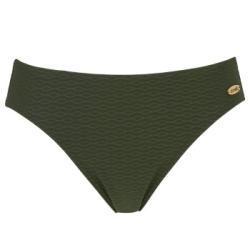 Damella Brigitte Textured Bikini Brief Mörkgrön nylon 36 Dam