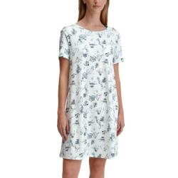 Calida Coastal Dreams Sleepshirt Blå Mönstrad bomull Large Dam
