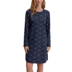 Calida Midnight Dreams Long Sleeve Nightdress Marin bomull Large Dam