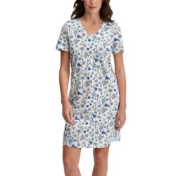 Calida Flower Nights Sleepshirt Blommig bomull Small Dam
