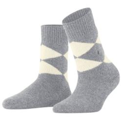 Burlington Strumpor Women Cosy Argyle House socks Grå Strl 36/41 Dam