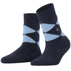 Burlington Strumpor Women Cosy Argyle House socks Blå Strl 36/41 Dam