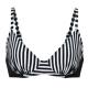 Abecita Salt and Pepper Wire Bra Svart randig polyamid D 42 Dam