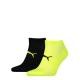 Puma Strumpor 2P Active Lightweight Sneaker Socks Svart/Gul polyamid Strl 43/46