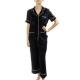 DKNY Walk The Line SS Top And Crop Pant Marin polyester X-Small Dam