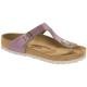 Birkenstock Gizeh Leather Washed Metallic Rosa Normal36 Dam
