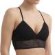 DKNY BH Modern Lace Racerback Longline Bralette Svart nylon X-Large Dam