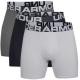 Under Armour Kalsonger 3P Charged Cotton 6in Boxer Svart/Grå Large Herr