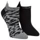 Calvin Klein Strumpor 2P Libby Leopard Liner Sock Svart/Grå Strl 37/41 Dam