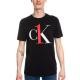 Calvin Klein CK One Graphic Crew Neck T-shirt Svart bomull Large Herr