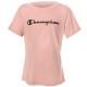 Champion Classics Crewneck T-shirt For Girls Gammelrosa bomull 122-128