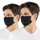 Falke 2P Classic Community Face Mask With Nose Clip Svart One Size Barn