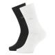 Calvin Klein Strumpor 2P Carter Casual Flat Knit Sock Svart/Vit Strl 39/42 Herr