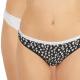 Calvin Klein Trosor 2P One Cotton Stretch Thong Svart/Vit bomull X-Large Dam