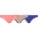 Calvin Klein Trosor 3P Bottoms Up Refresh Thongs Blå/Rosa nylon Large Dam
