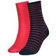 Tommy Hilfiger Strumpor 2P Classic Small Stripe Socks Marin/Röd  Strl 35/38 Dam