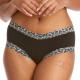 Hanky Panky Trosor 2P Classic Cotton Boyshort Svart mönstrad bomull Small Dam