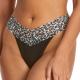 Hanky Panky Trosor 2P Cotton Original Rise Thong Svart mönstrad bomull One Size Dam