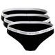 Tommy Hilfiger Trosor 3P Recycled Essentials Bikini Svart Large Dam