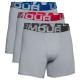 Under Armour Kalsonger 3P Charged Cotton 6in Boxer Grå X-Large Herr