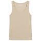 Bread and Boxers Women Ribbed Tank Top Beige bomull Large Dam