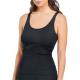Bread and Boxers Women Ribbed Tank Top Svart bomull X-Small Dam