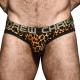 Andrew Christian Kalsonger Almost Naked Plush Leopard Brief Leopard polyester Medium Herr