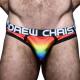 Andrew Christian Kalsonger Almost Naked Pride Mesh Jock Flerfärgad polyamid Large Herr