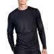 Bread and Boxers Active Long Sleeve Shirt Svart polyester Small Herr