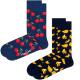 Happy socks Strumpor 2P Classic Cherry Socks Blå bomull Strl 36/40