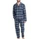 Jockey Woven Pyjama 3XL-6XL Blå/Ljusblå 5XL Herr