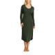 Damella Bamboo Plain Long Sleeve Nightdress Oliv Bambu XX-Large Dam