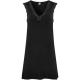 Damella Bamboo With Lace Nightdress Svart Bambu Small Dam