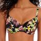 Freya Savanna Sunset Plunge Bikini Top Svart blommig G 65 Dam