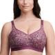 Chantelle BH C Magnifique Wirefree Support Bra Printed lila D 70 Dam