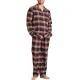 Jockey Cotton Flannel Pyjama Svart bomull Small Herr