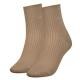 Calvin Klein Strumpor 2P Women Short Roll Top Sock Beige One Size Dam