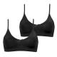 Abecita BH 2P Little Wonder Seamless Top Svart polyamid One Size Dam