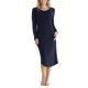 Damella Bamboo Plain Long Sleeve Nightdress Marin Bambu Medium Dam