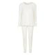 Damella Viscose Plain Pyjamas Set Elfenben viskos Small Dam
