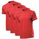 Stedman 4P Comfort Men T-shirt Röd bomull 4XL Herr