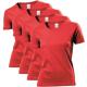 Stedman 4P Classic Women T-shirt Röd bomull 3XL Dam