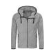 Stedman Power Fleece Jacket For Men Grå polyester X-Large Herr