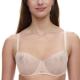 Chantelle BH Origins Lace Unlined Demi Bra Beige nylon E 80 Dam