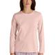 Calida Favourites Sleep Cotton Shirt Long-Sleeve Rosa randig bomull X-Large Dam