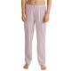 Calida Favourites Sleep Long Pants Rosa randig bomull Small Dam
