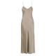 Damella Long Silk Nightdress Nougat silke Medium Dam
