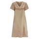 Damella Woven Silk Plain Nightdress Nougat silke X-Large Dam