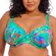 Elomi Toyama Tides Underwire Plunge Bikini Top Flerfärgad J 90 Dam